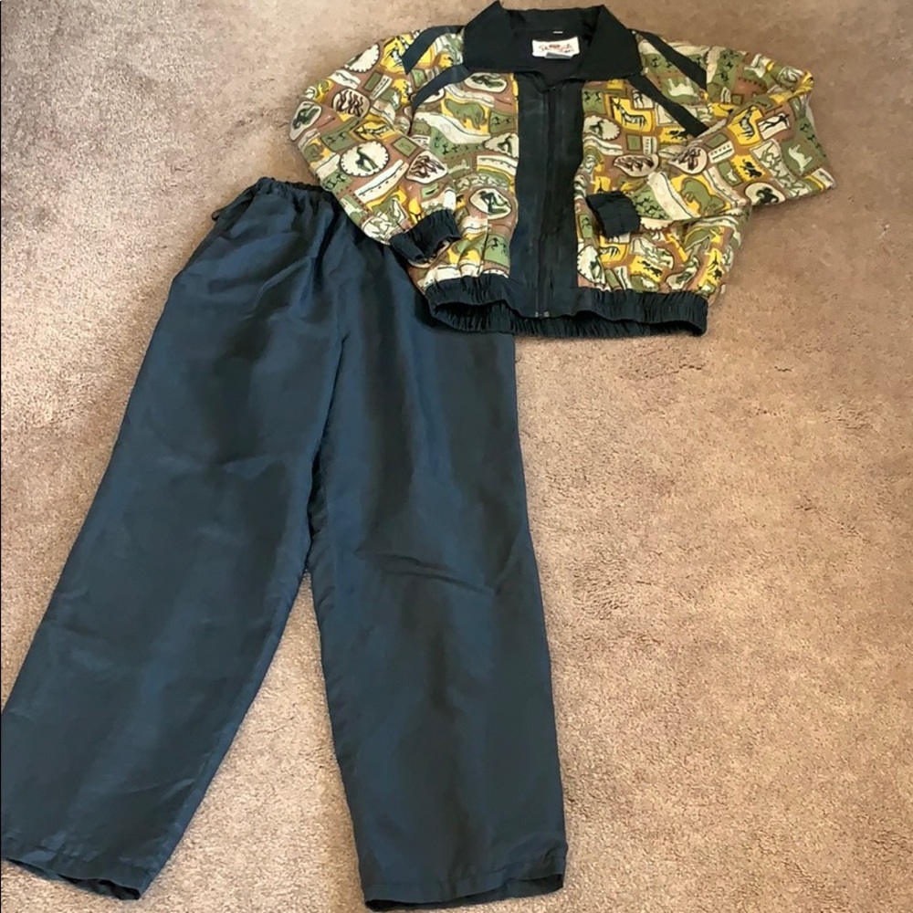 Shangrila silks, fully lined jacket and pants
